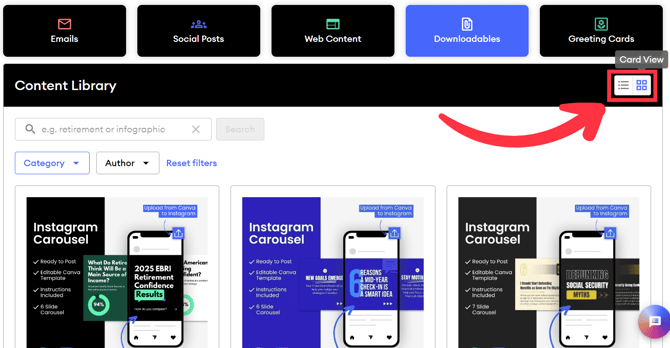 CardViewContentLibrary