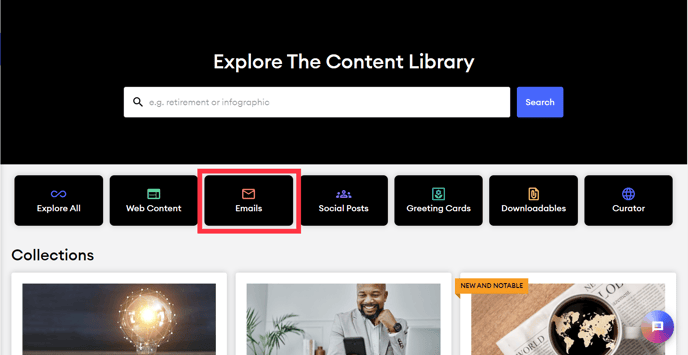 EmailsContentLibrary