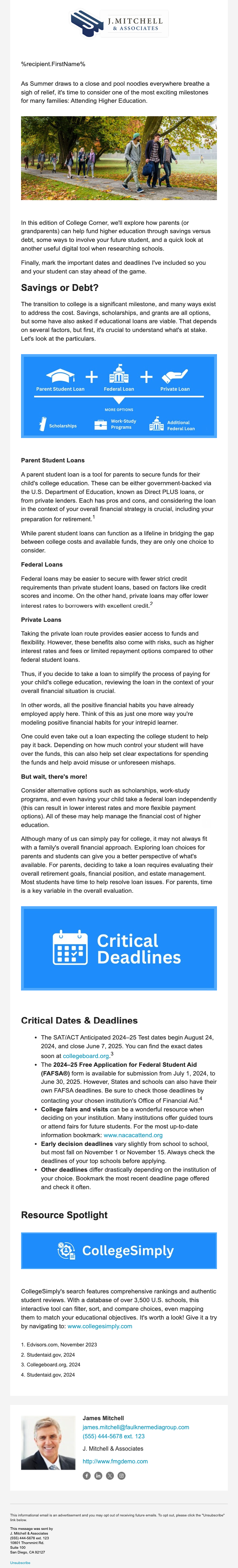 Financial Know-How_ College Planning Newsletter