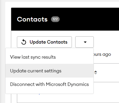 UpdateSettingMSDynamics